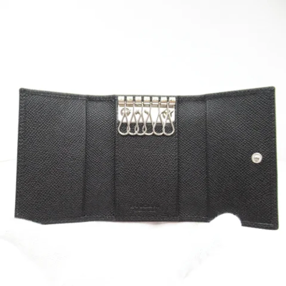 Bvlgari Vintage Pre-owned Leather key-holders Black Unisex