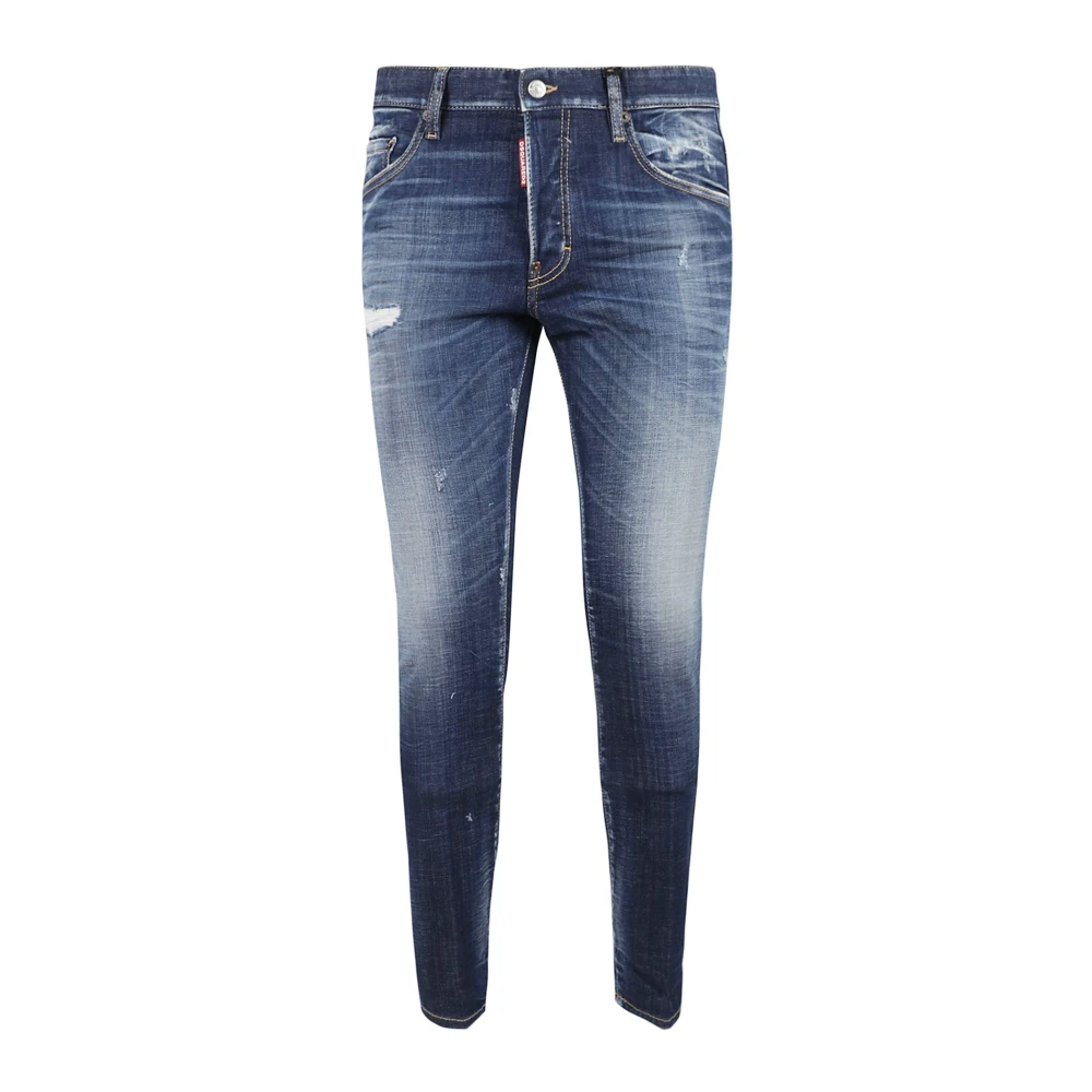 Dsquared2 Klassieke Denim Broek met Vijf Zakken Blue Heren