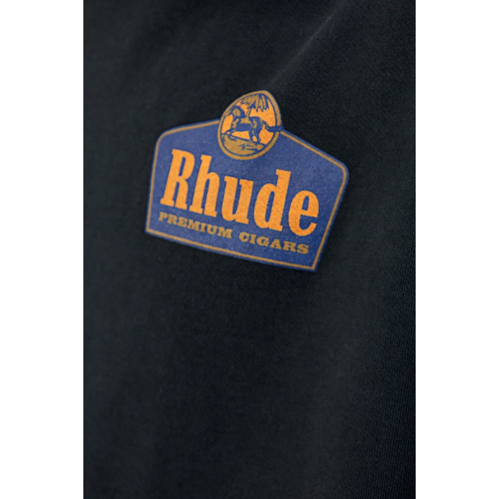 Rhude Hoodie met logo Black Heren