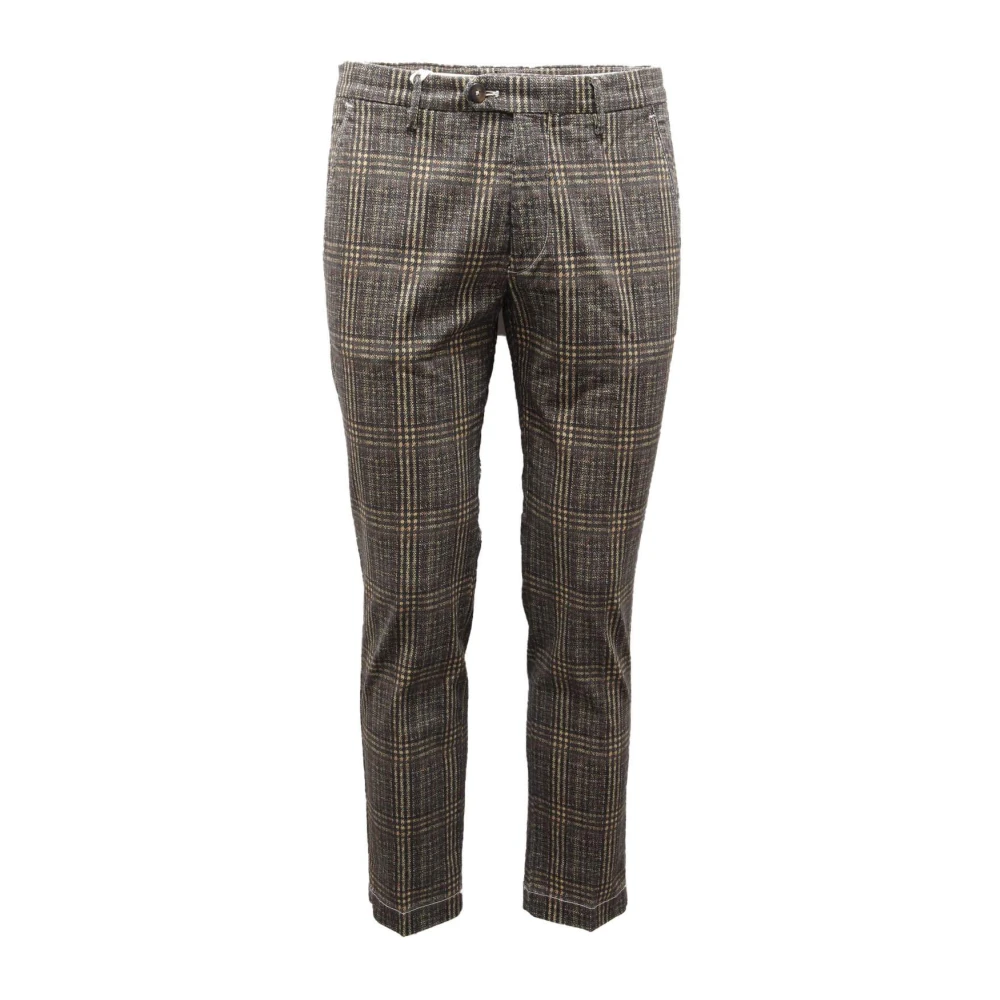 Michael Coal Men's Green Slim-Fit Trousers, W32, Italian Style Trousers