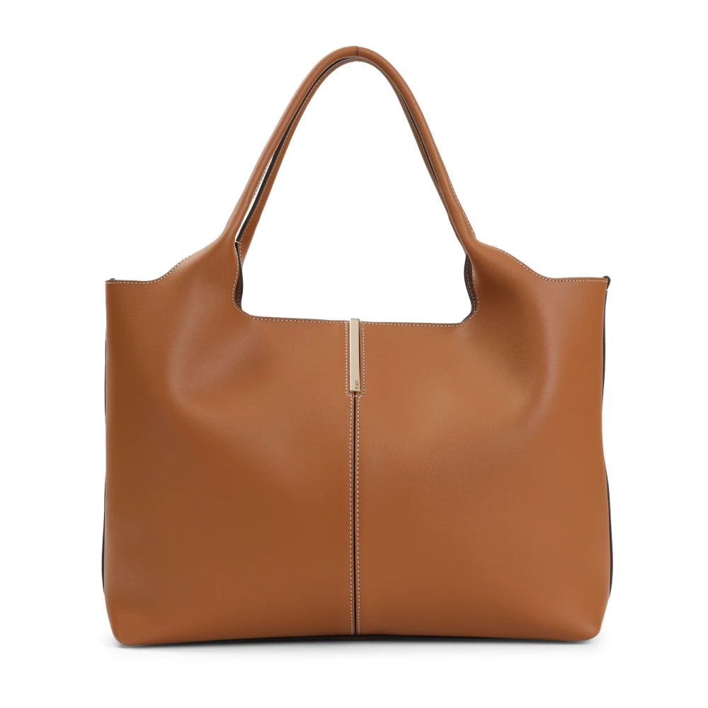 TOD'S Chique Nude Shopper Tas Brown Dames