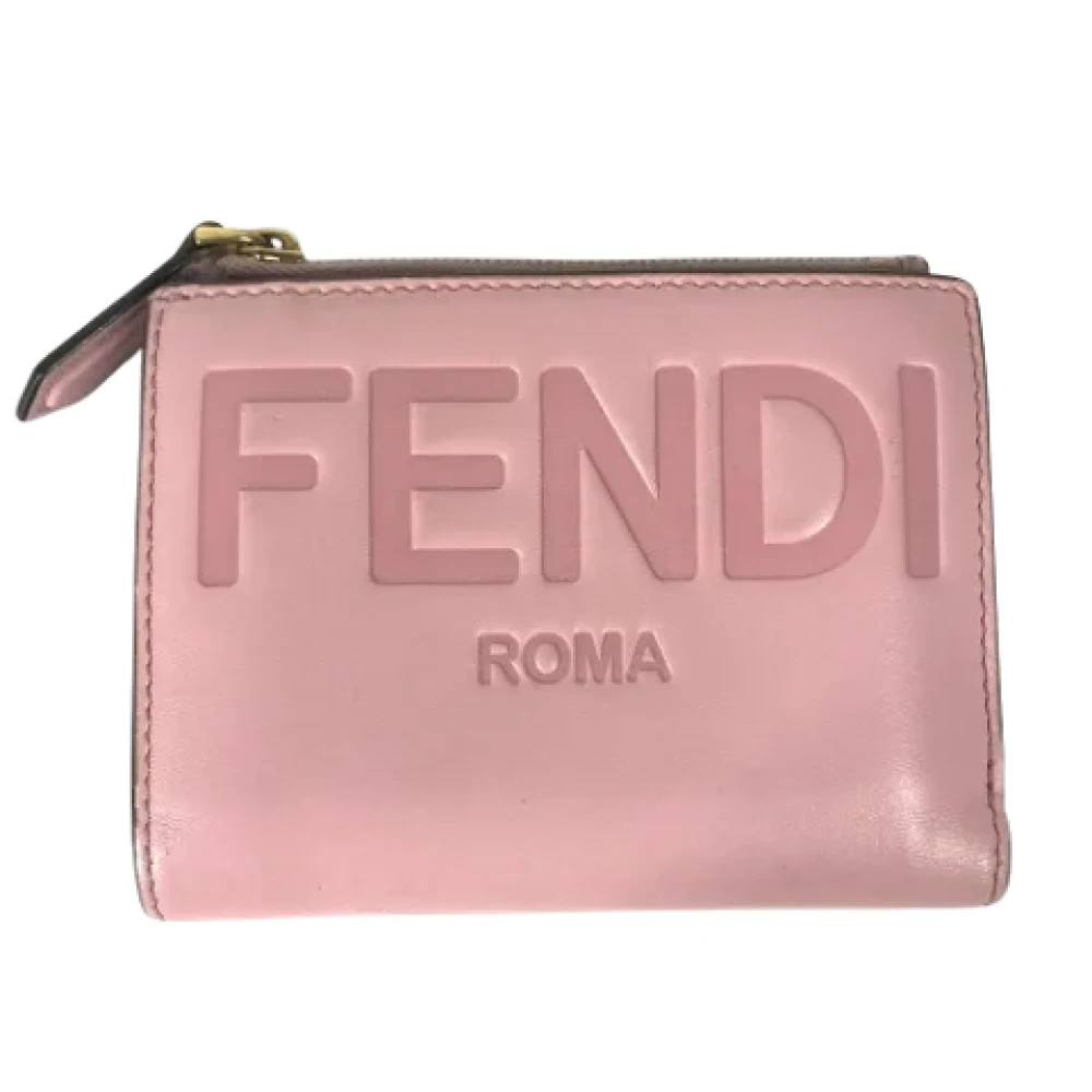 Fendi Vintage Pre-owned Leather wallets Pink Dames