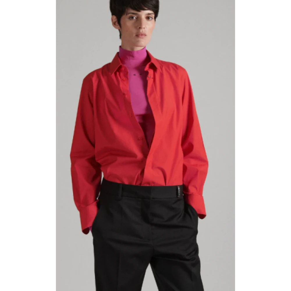 Barbara Bui Luxe Rode Chemise Montpellier Coqueline Red Dames