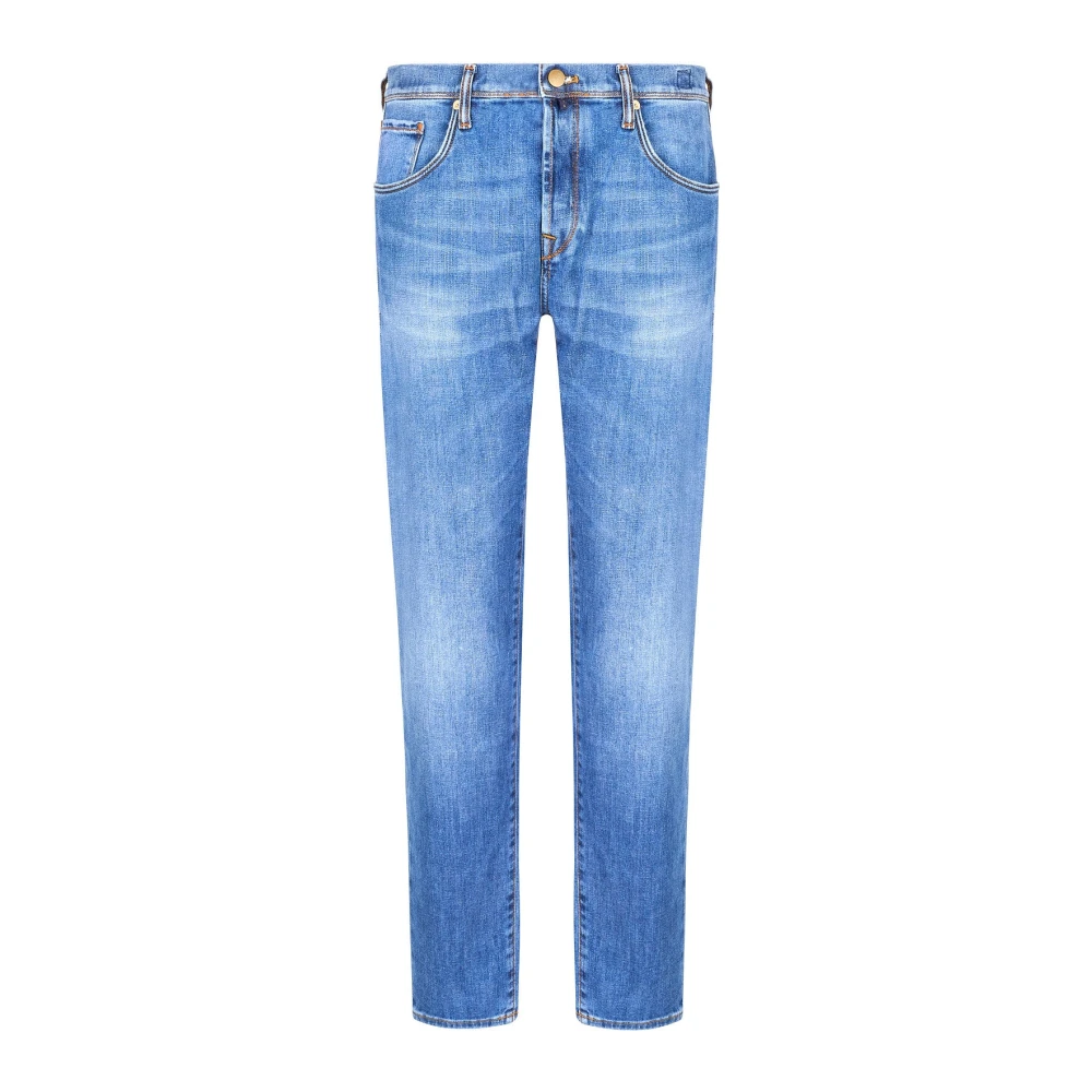 Incotex Denim Jeans 98% Katoen 2% Elastaan Blue Heren