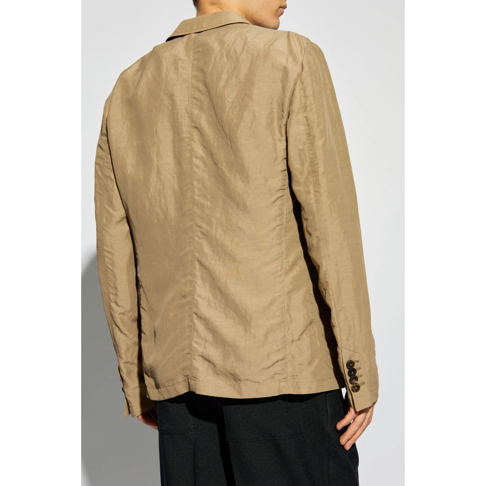 Giorgio Armani Blazer met zakken Beige Heren