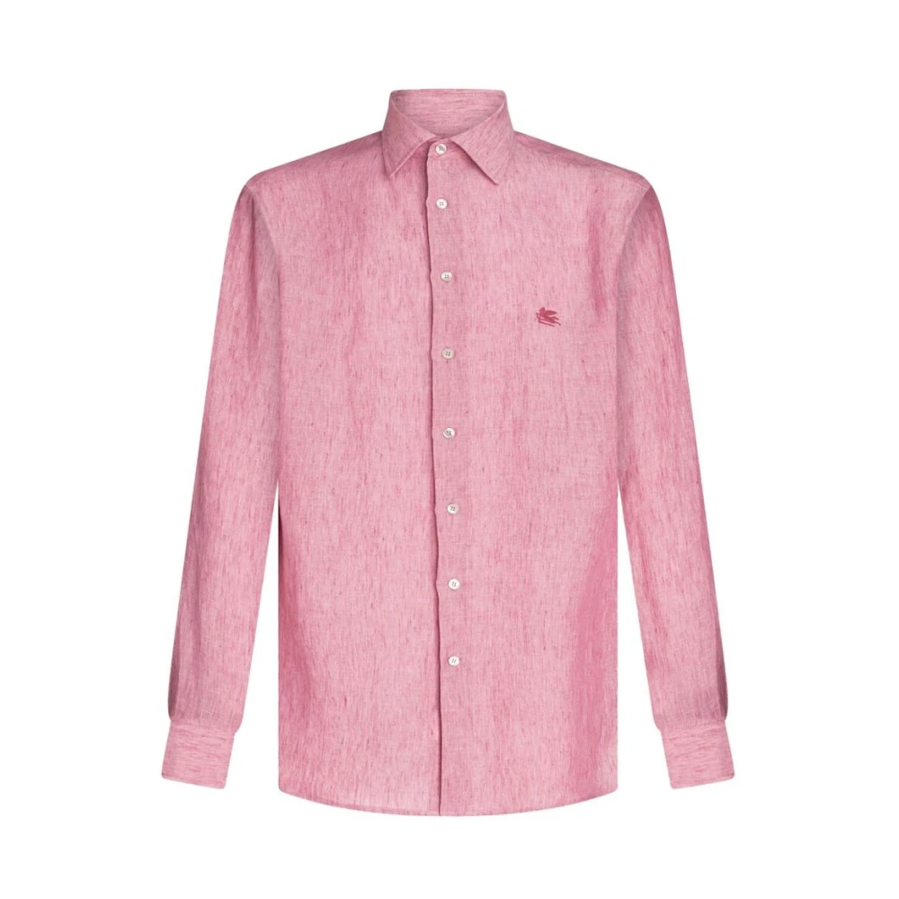 ETRO Casual Shirts Pink Heren