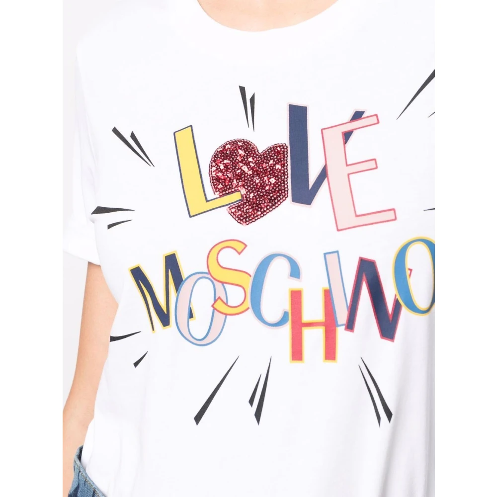 Love Moschino T-shirt White Dames
