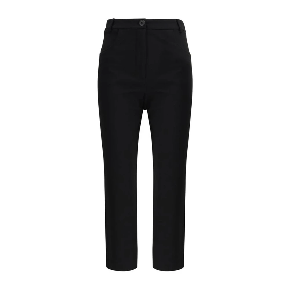Andamane Boot-Cut Broek met Rits en Zakken Black Dames