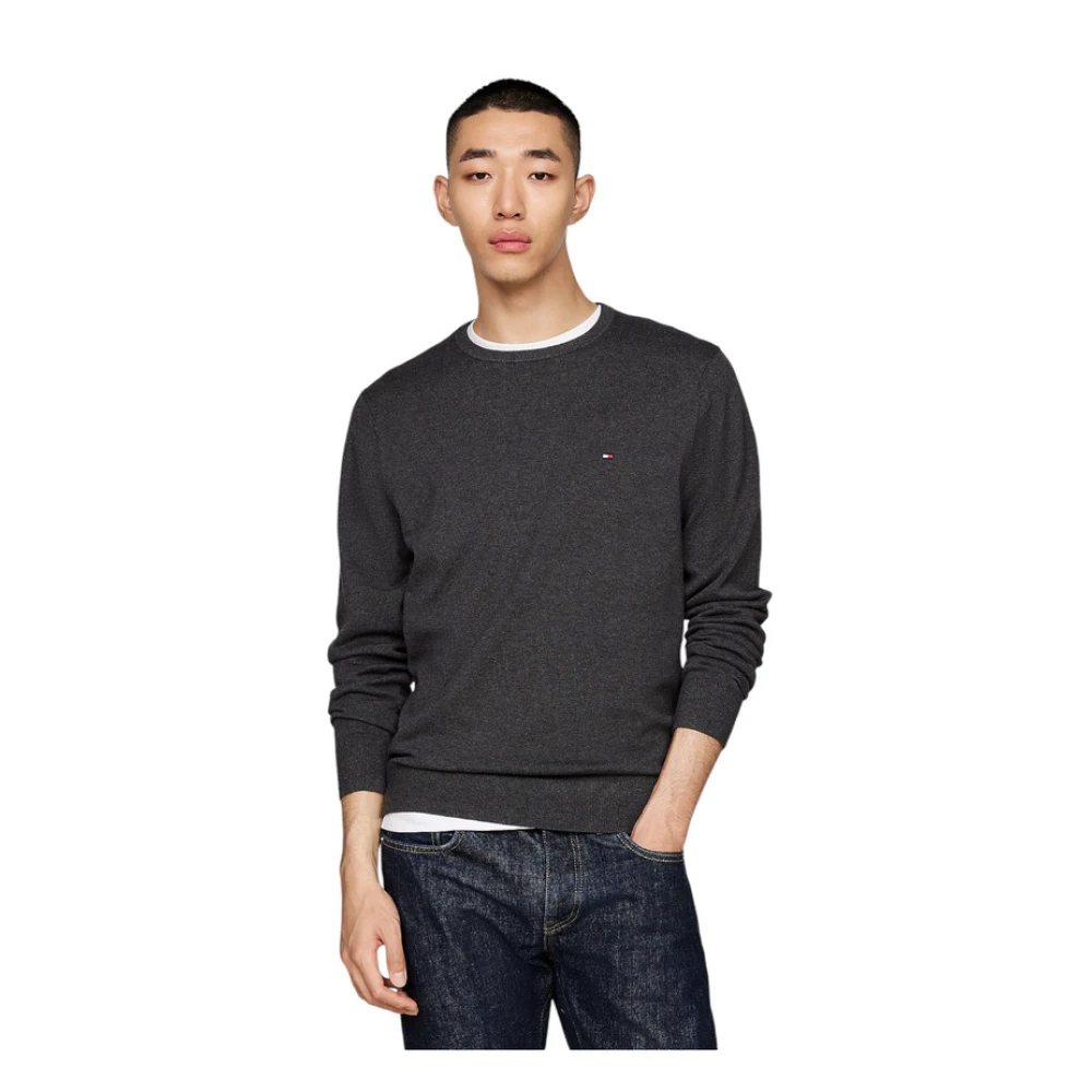 Tommy Hilfiger Trui met ronde hals Gray Heren