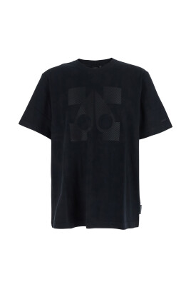 t-shirt-col-rond-noir-avec-logo