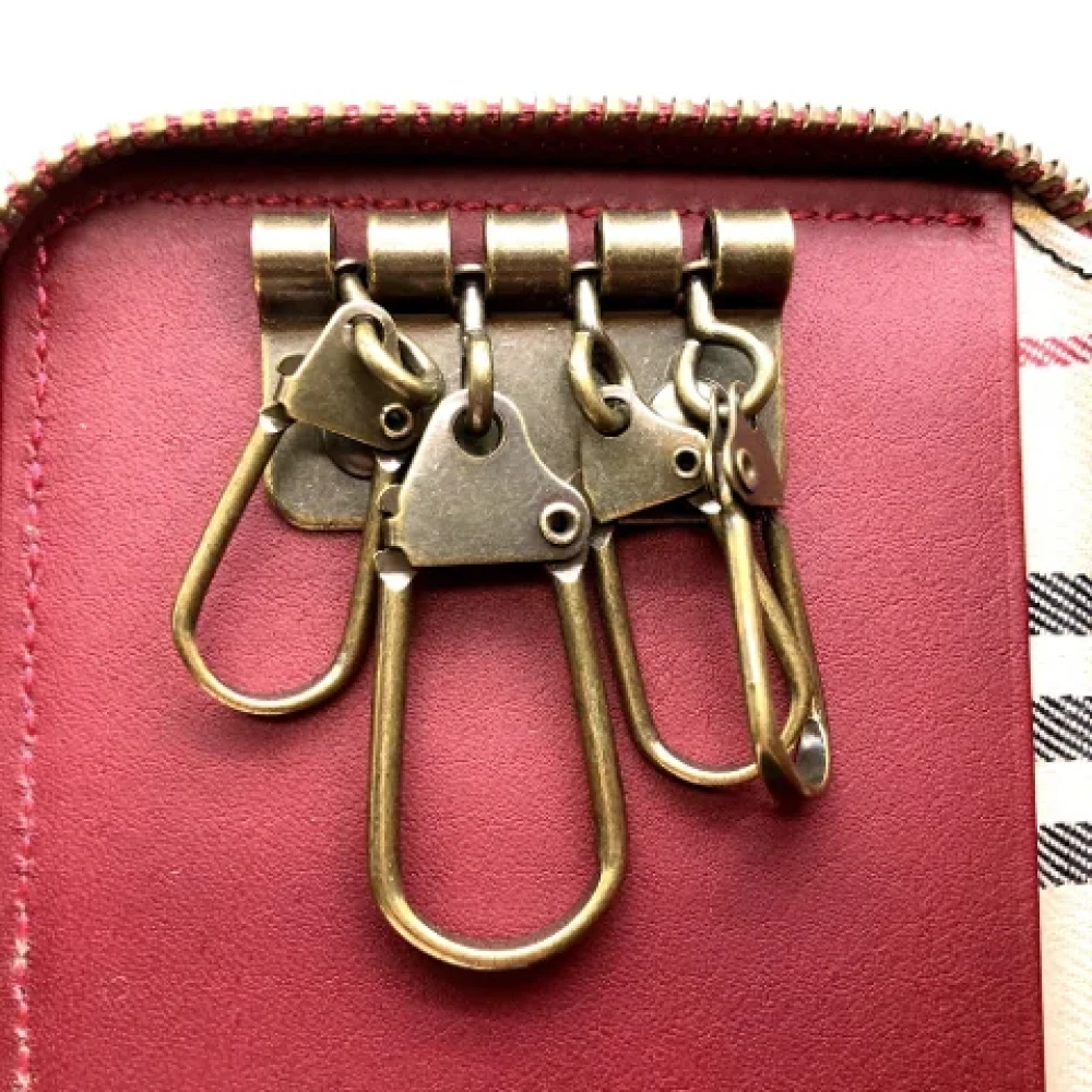 Burberry Vintage Pre-owned Fabric key-holders Red Unisex