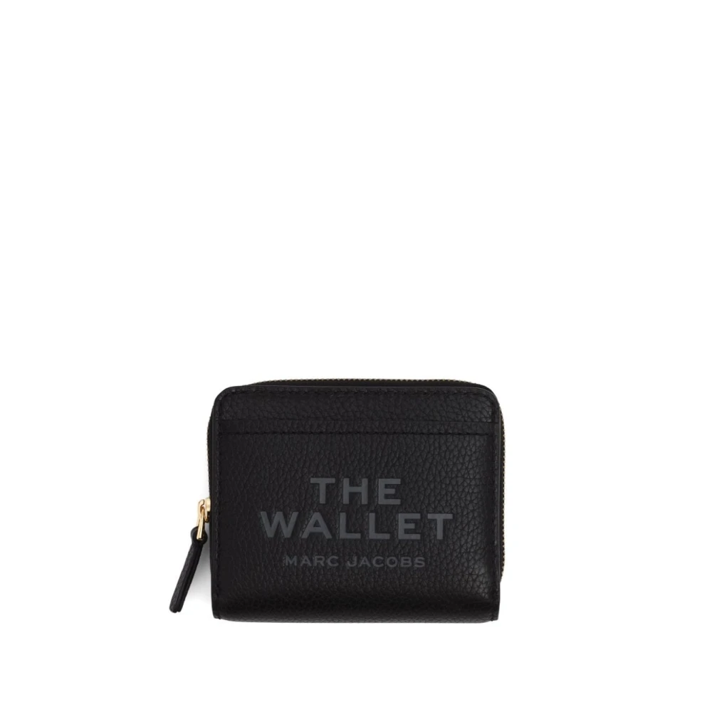 Marc Jacobs Zwarte Accessoires Mini Compact Portemonnee Black Dames