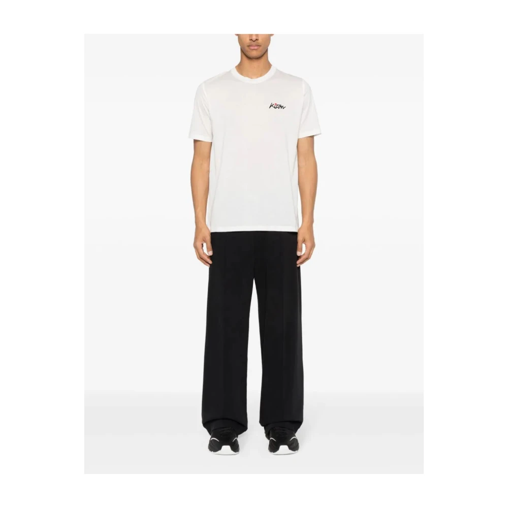 Kiton Witte Tee White Heren