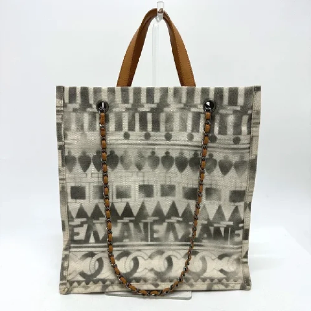 Chanel Vintage Pre-owned Leather chanel-bags Beige Dames