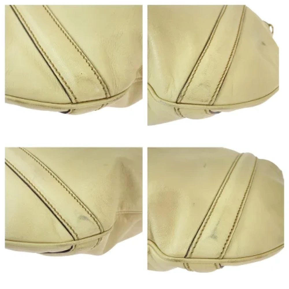 Gucci Vintage Pre-owned Leather totes Beige Dames