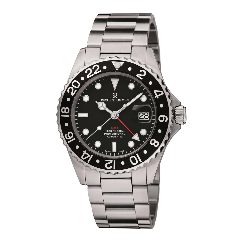 Revue Thommen Diver GMT Automatisk Dykarklocka Gray, Herr