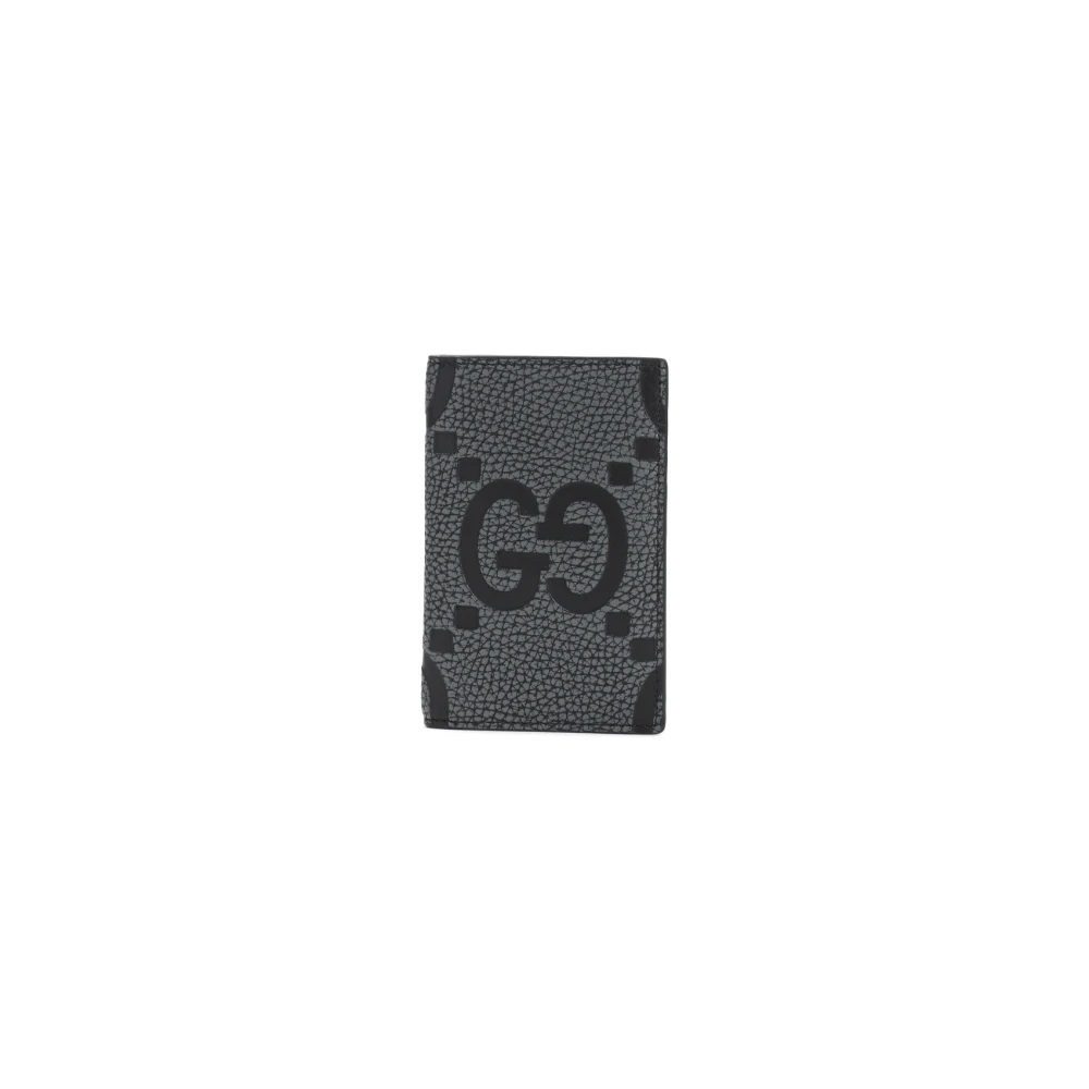 Gucci Leren Kaarthouder Portemonnee Black Heren