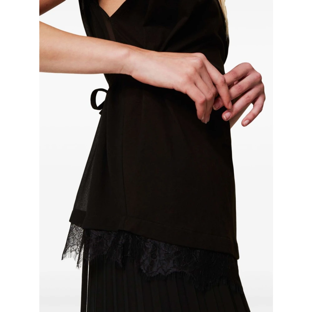 Twinset Zwarte Top voor Vrouwen Black Dames