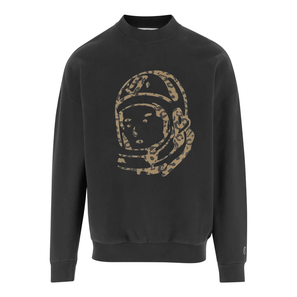 Billionaire Men's Black Sweatshirts, L, Cotton Sweatshirt With Logo