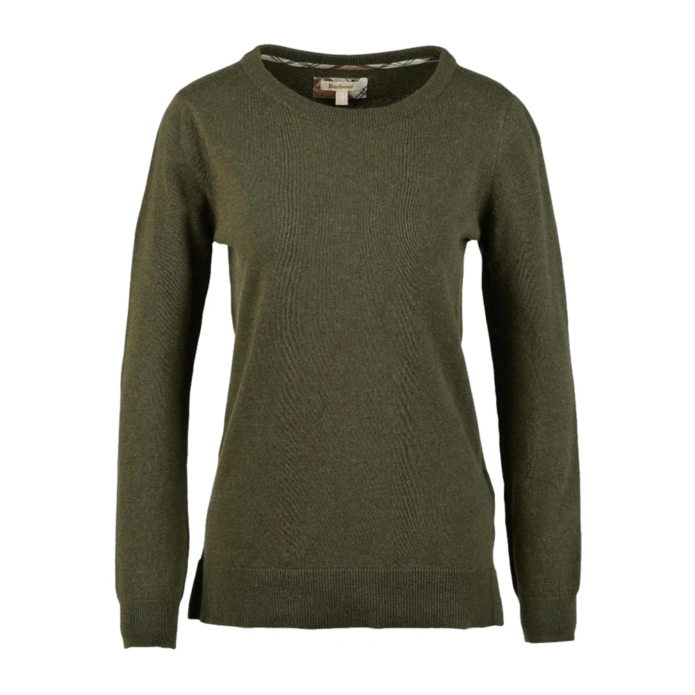 Barbour Dames Pendle Patch Sweater Green Dames