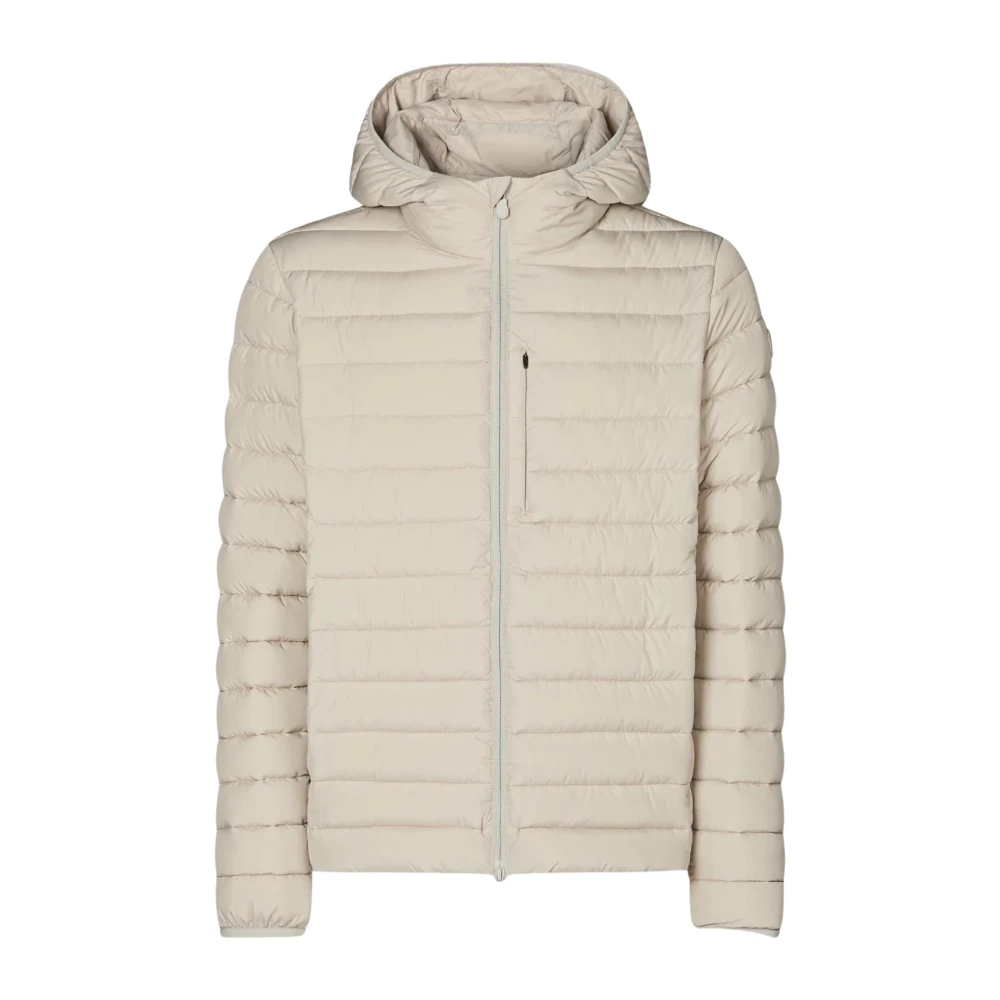 Save The Duck Men's Beige Winter Jackets, L, Erion Puffer Jacket