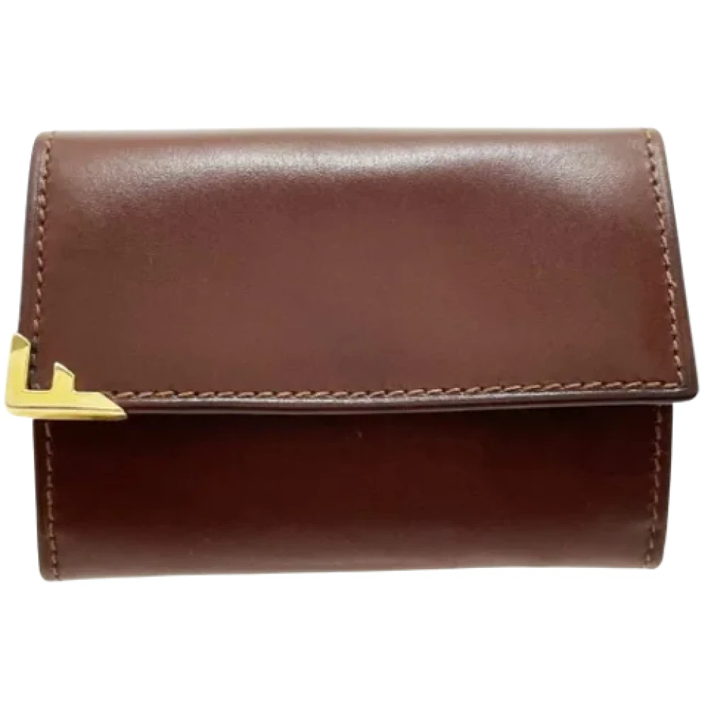 Salvatore Ferragamo Pre-owned Leather wallets Brown Dames