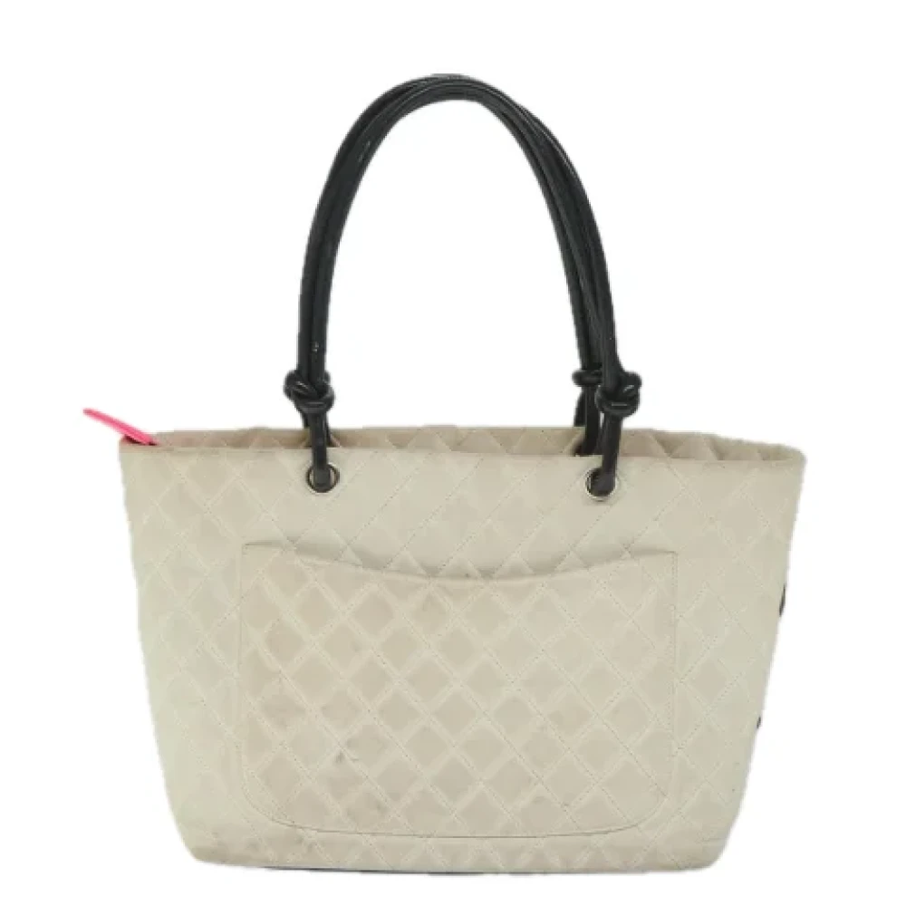 Chanel Vintage Pre-owned Leather totes White Dames