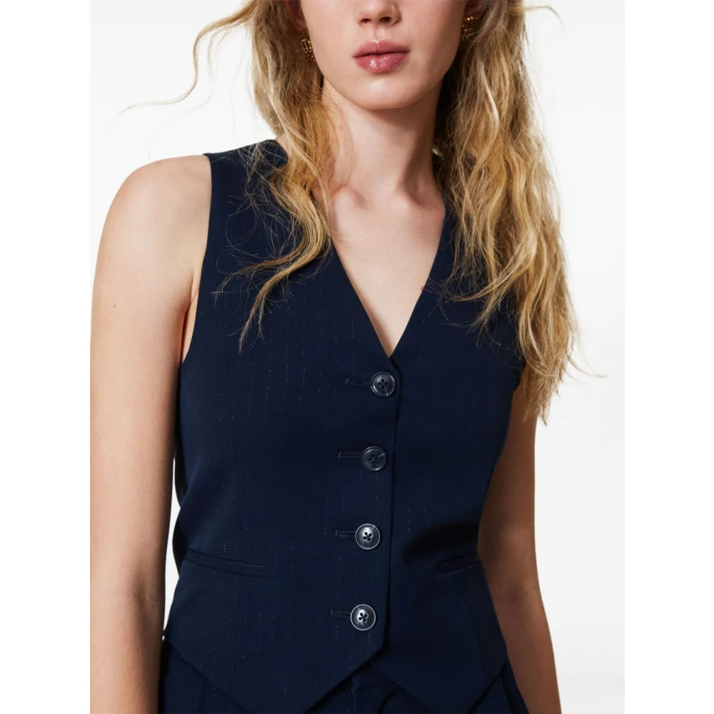 Twinset Blauw Jasje Set Blue Dames