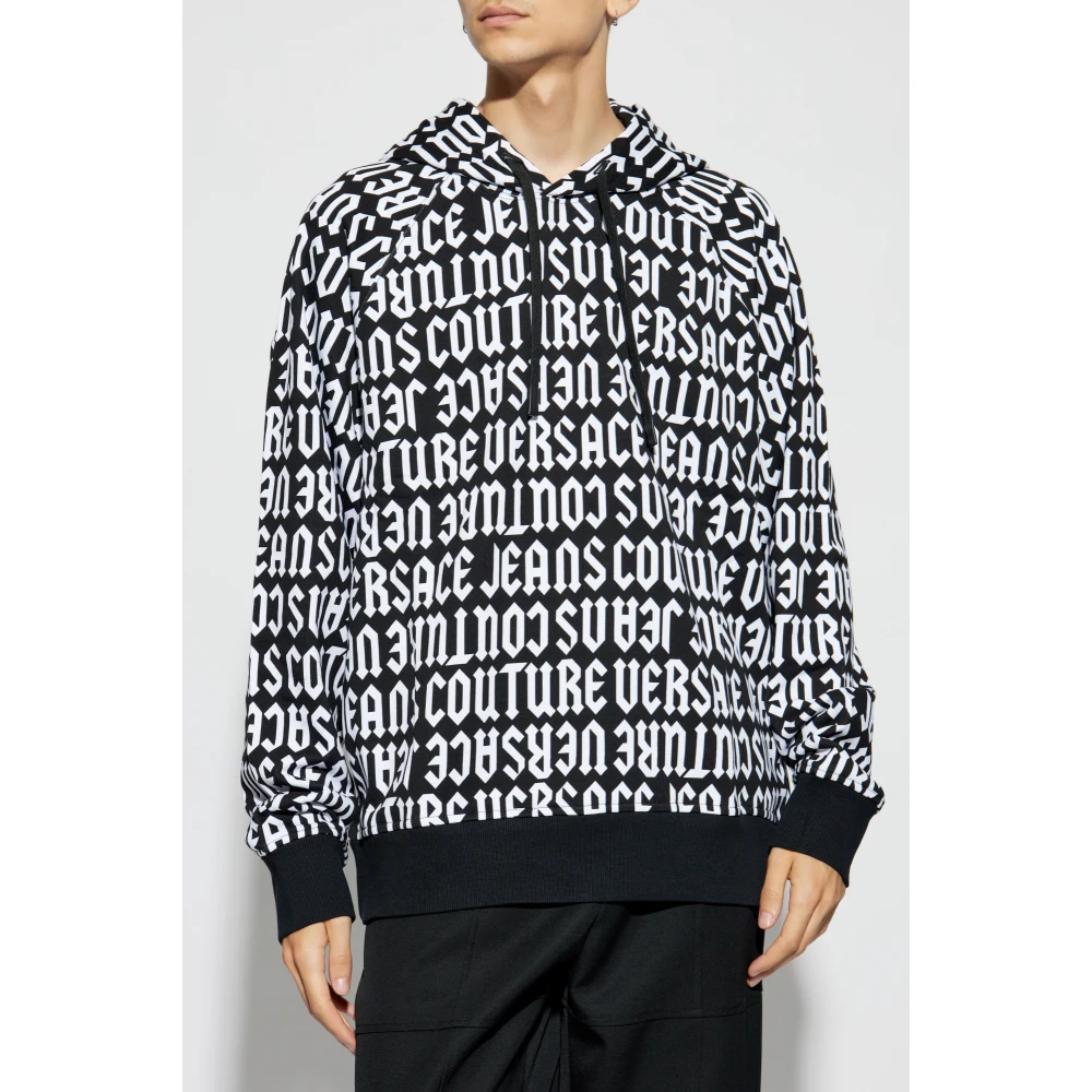 Versace Jeans Couture Sweatshirt met logo Black Heren