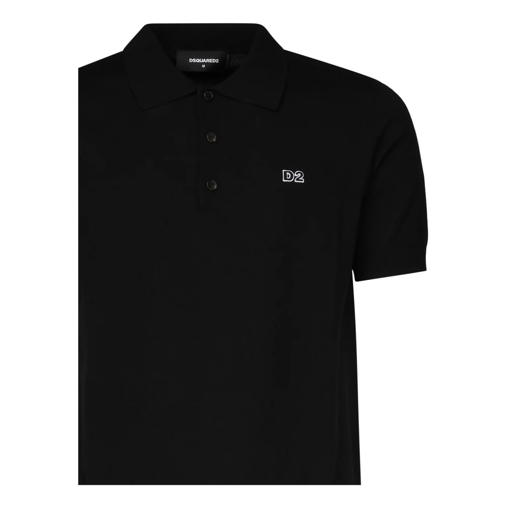 Dsquared2 Zwarte Katoenen T-shirts en Polo's Black Heren