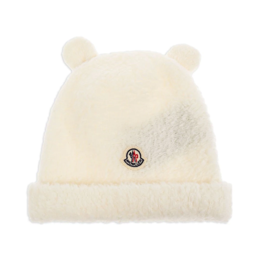 Moncler Women's White Wool Blend Stylish Hat