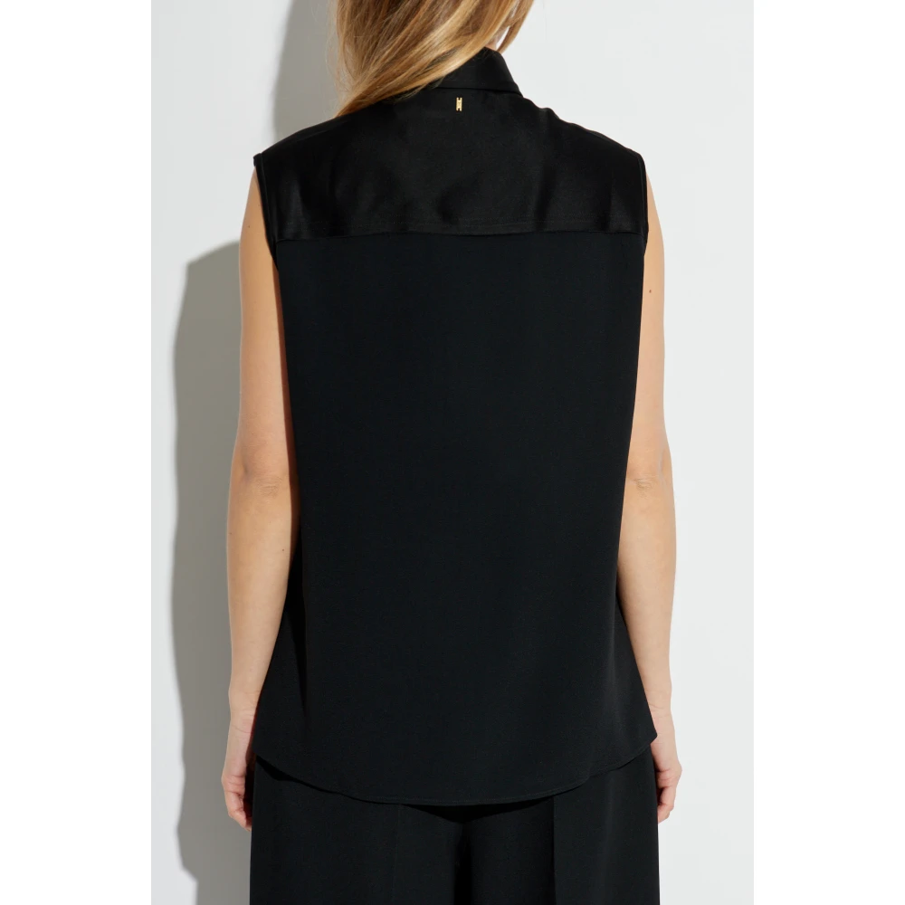 Ami Paris Mouwloos Overhemd Black Dames