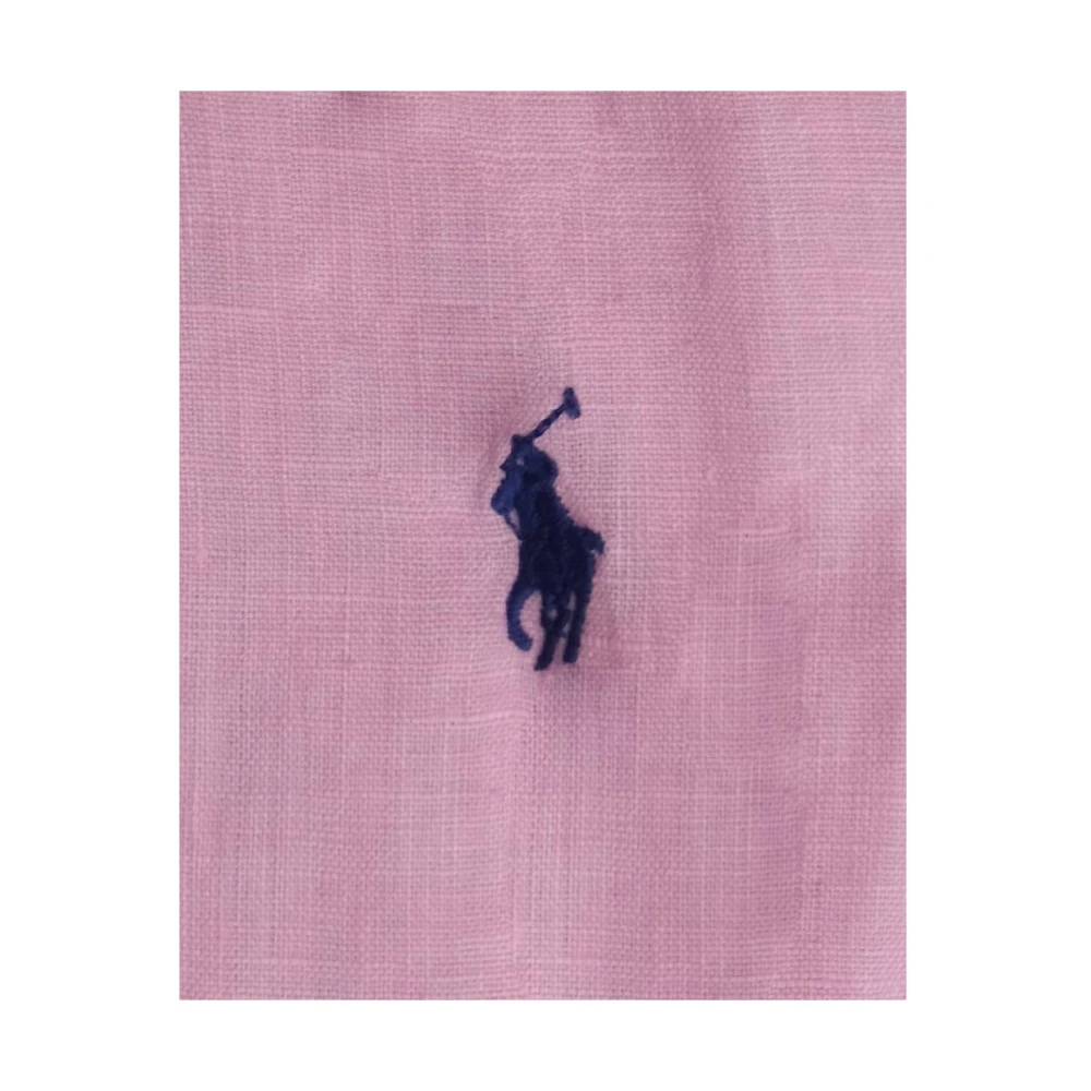 Polo Ralph Lauren Upgrade je casual garderobe met deze lange mouw sportshirt Pink Heren