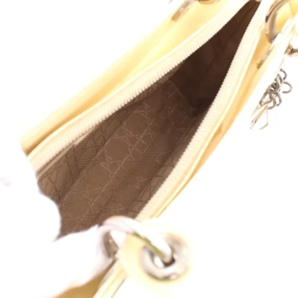 Dior Vintage Pre-owned Leather dior-bags Beige Dames