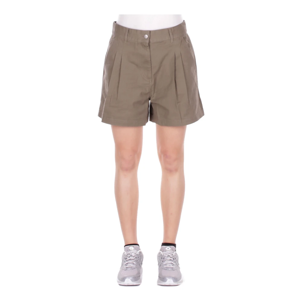 Barbour Women's Green Casual Shorts, S, Fern Pleated Shorts