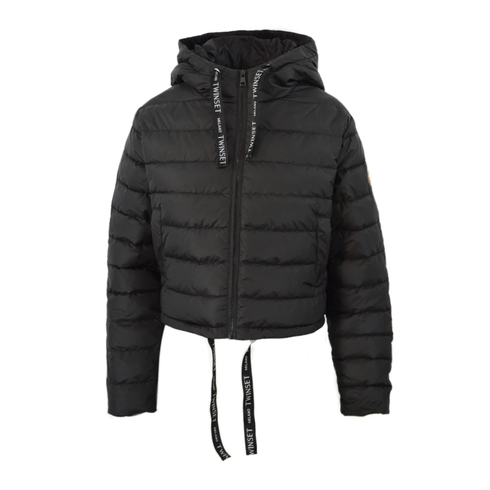Twinset Puffer Jacket Over Fit Black Dames