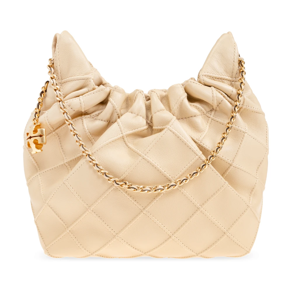 Tory Burch Väska Fleming Mini Beige, Dam