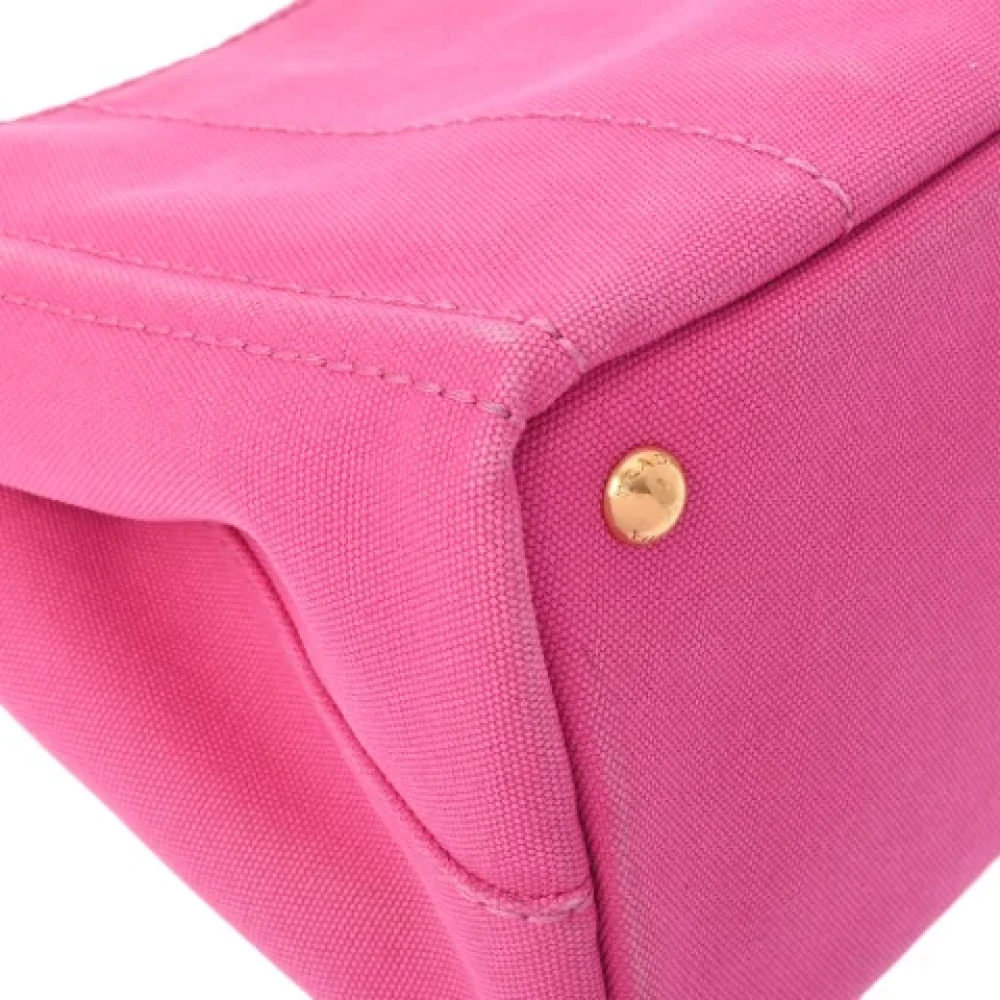 Prada Vintage Pre-owned Canvas prada-bags Pink Dames