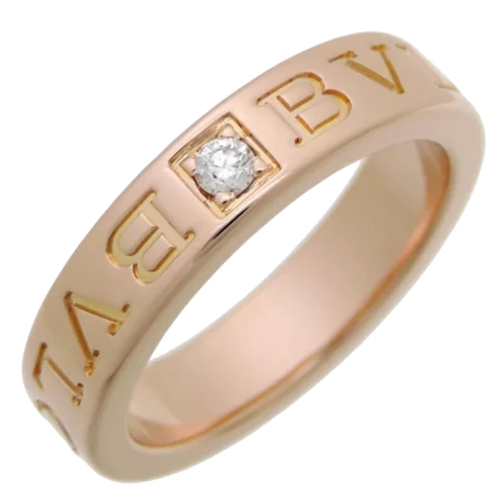 Pre-owned Gull Rose Gull Bvlgari Ring