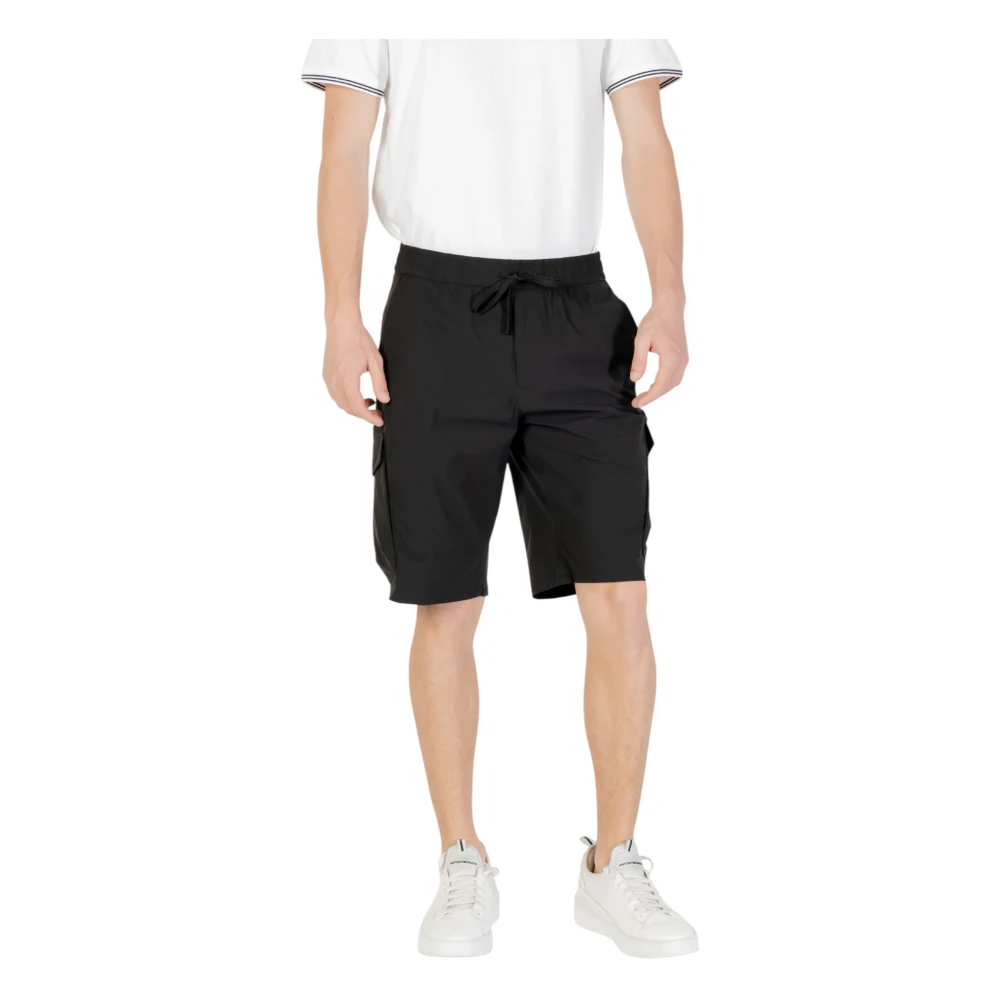 Hugo Men's Black Casual Shorts, 2XL, Modern Cargo Bermuda Shorts