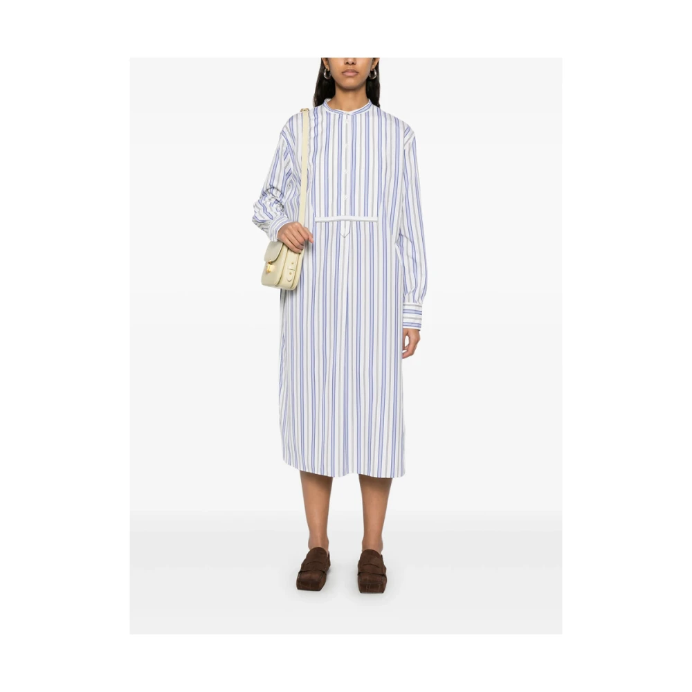 Soeur Gestreepte Jurk met Knopen en Splitten Multicolor Dames