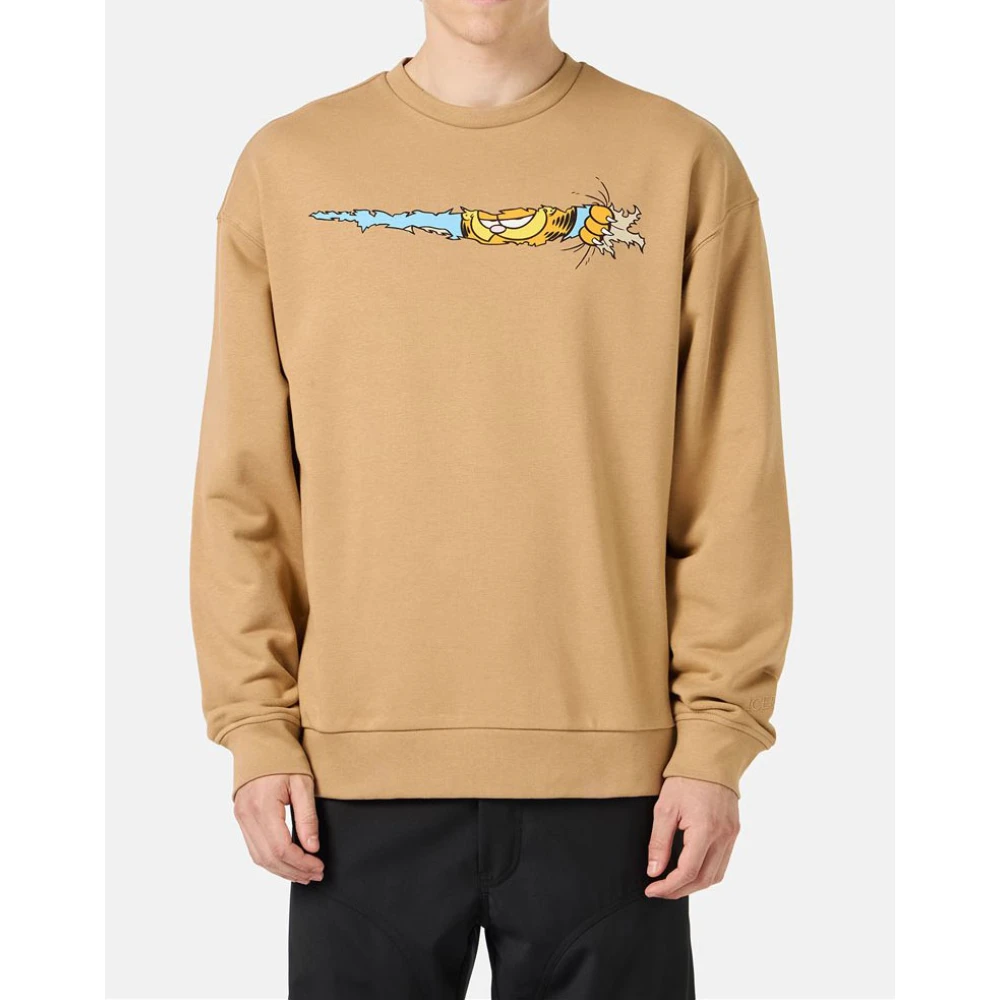 Iceberg Sweatshirt met Garfield-print Brown Heren