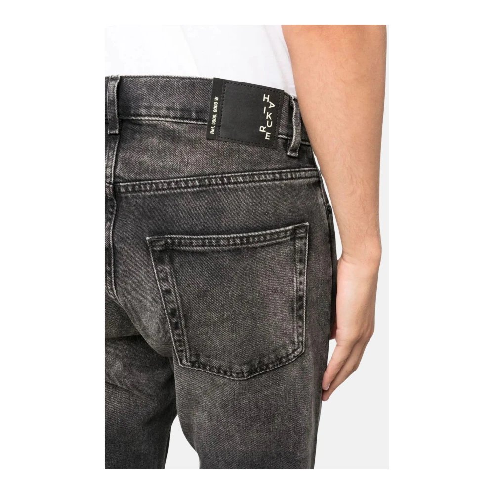 Haikure Slim Old Black Jeans Black Heren