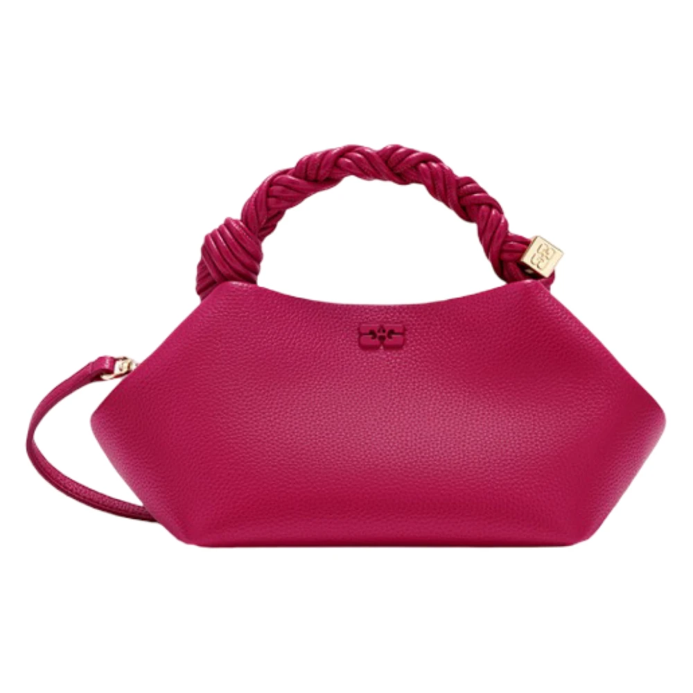 Ganni Handbags, Female, One Size, Bou Bag Small Grained Red