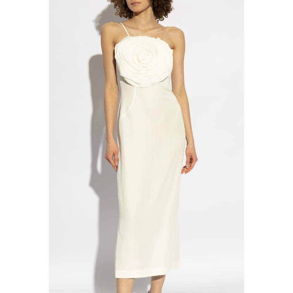 Blumarine Jurk met bloemenmotief Beige Dames