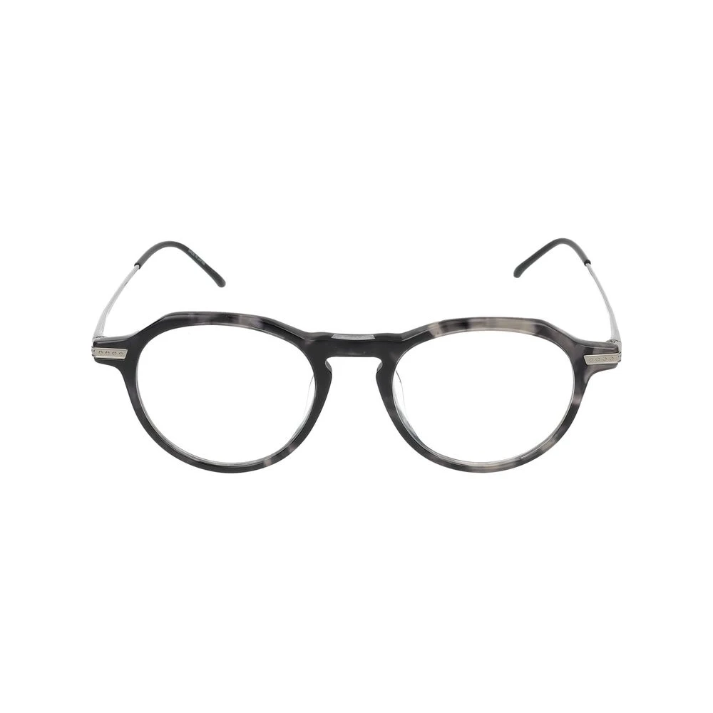 Calvin Klein Men's Gray Glasses, 48 Mm, Round Optical Frame