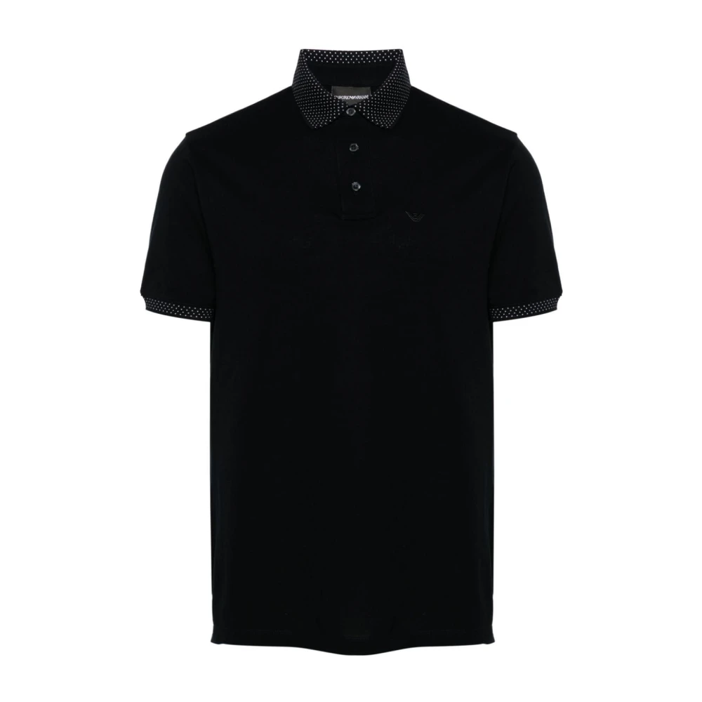 Emporio Armani Klassieke Polo Shirt voor Mannen Black Heren