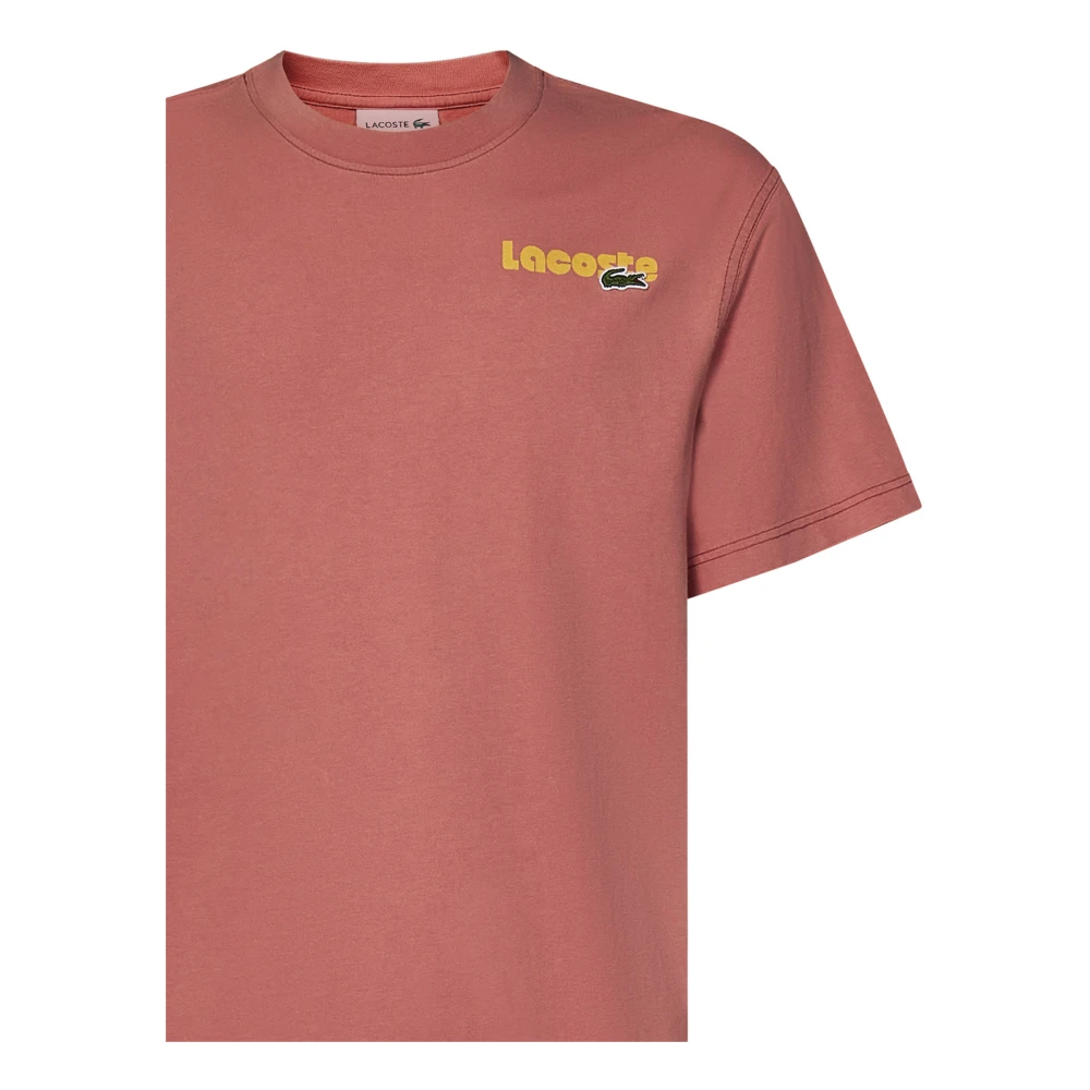 Lacoste T-Shirts Pink Heren