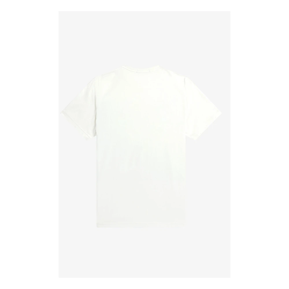 Fred Perry Laurel Wreath Print T-Shirt White Heren