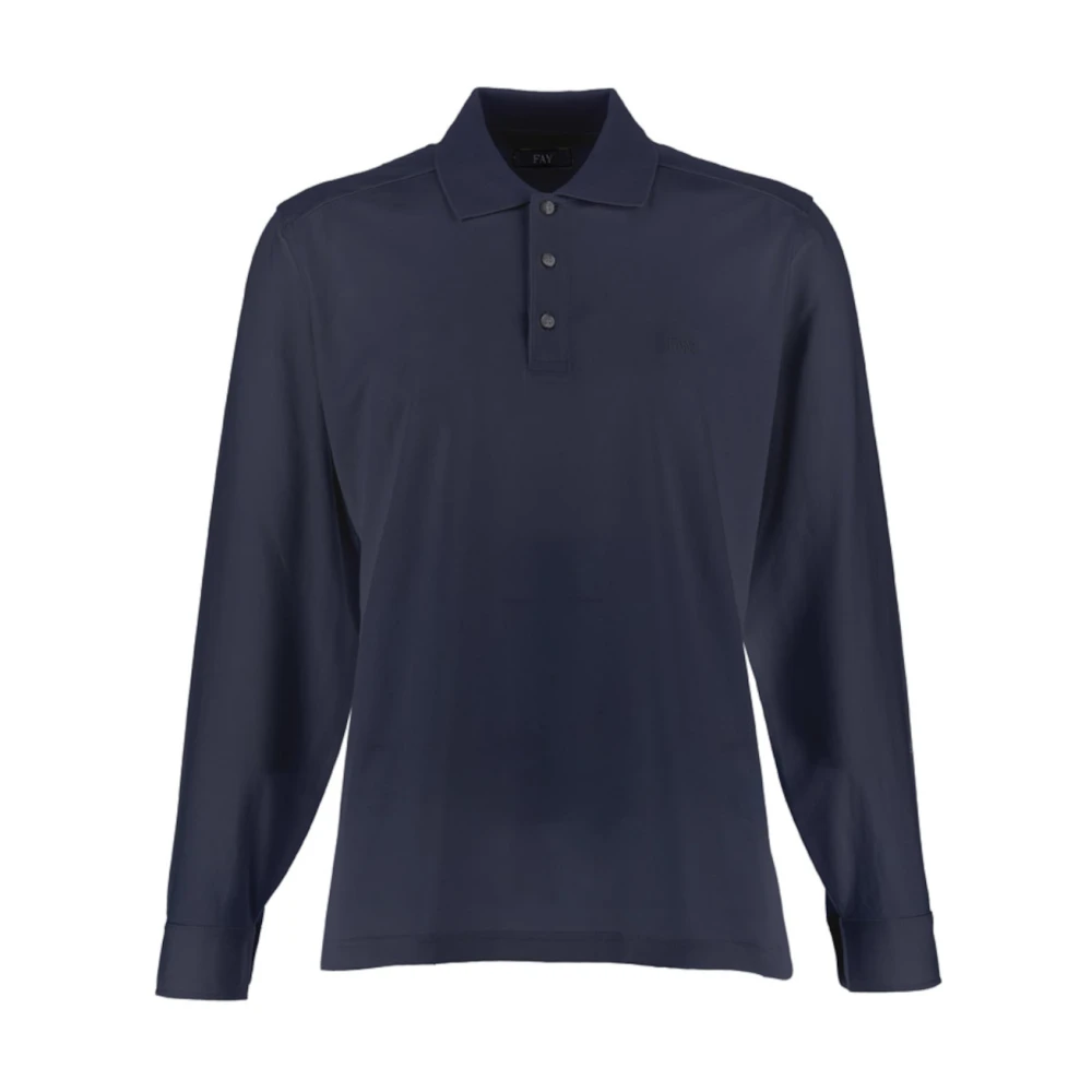 Fay - Tops > Polo Shirts - Blue - Fay - Modalova